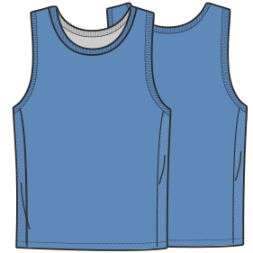 Moldes de confeccion para HOMBRES Musculosas Camiseta basketball 7570
